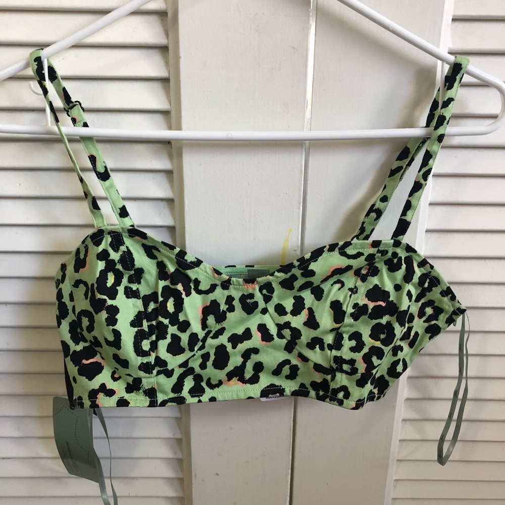 Forever 21 cheetah crop top bralette